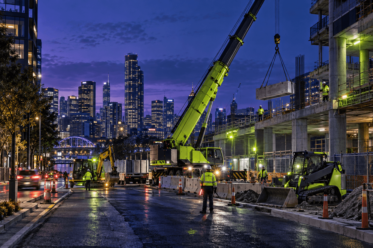 Plant hire services operating in conditions relevant to Canberra