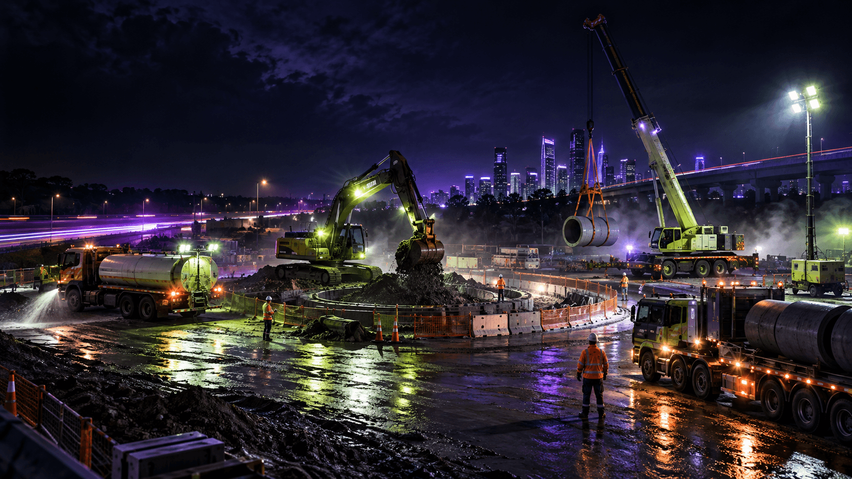Australian plant hire service operation