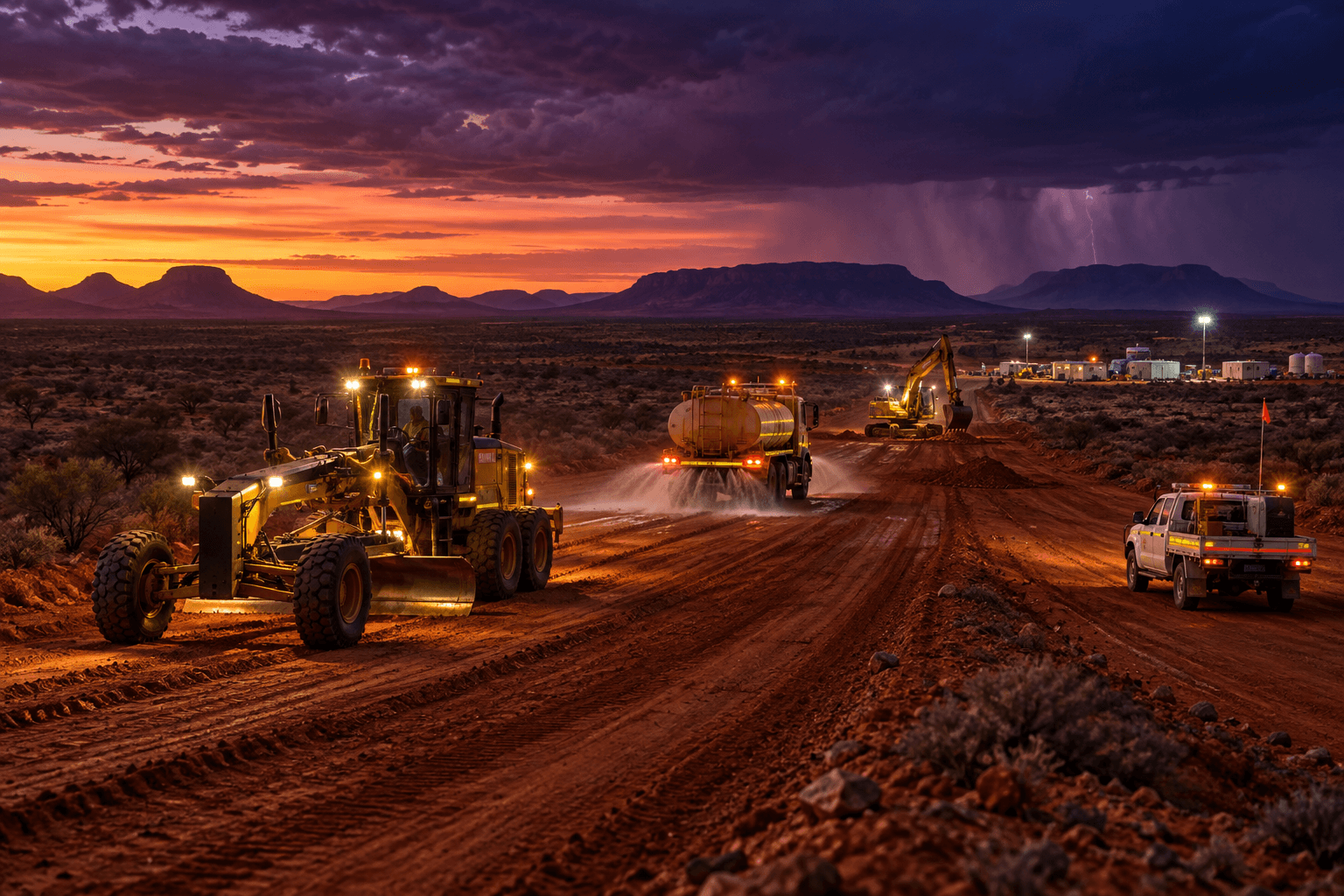 Australian plant hire service operation